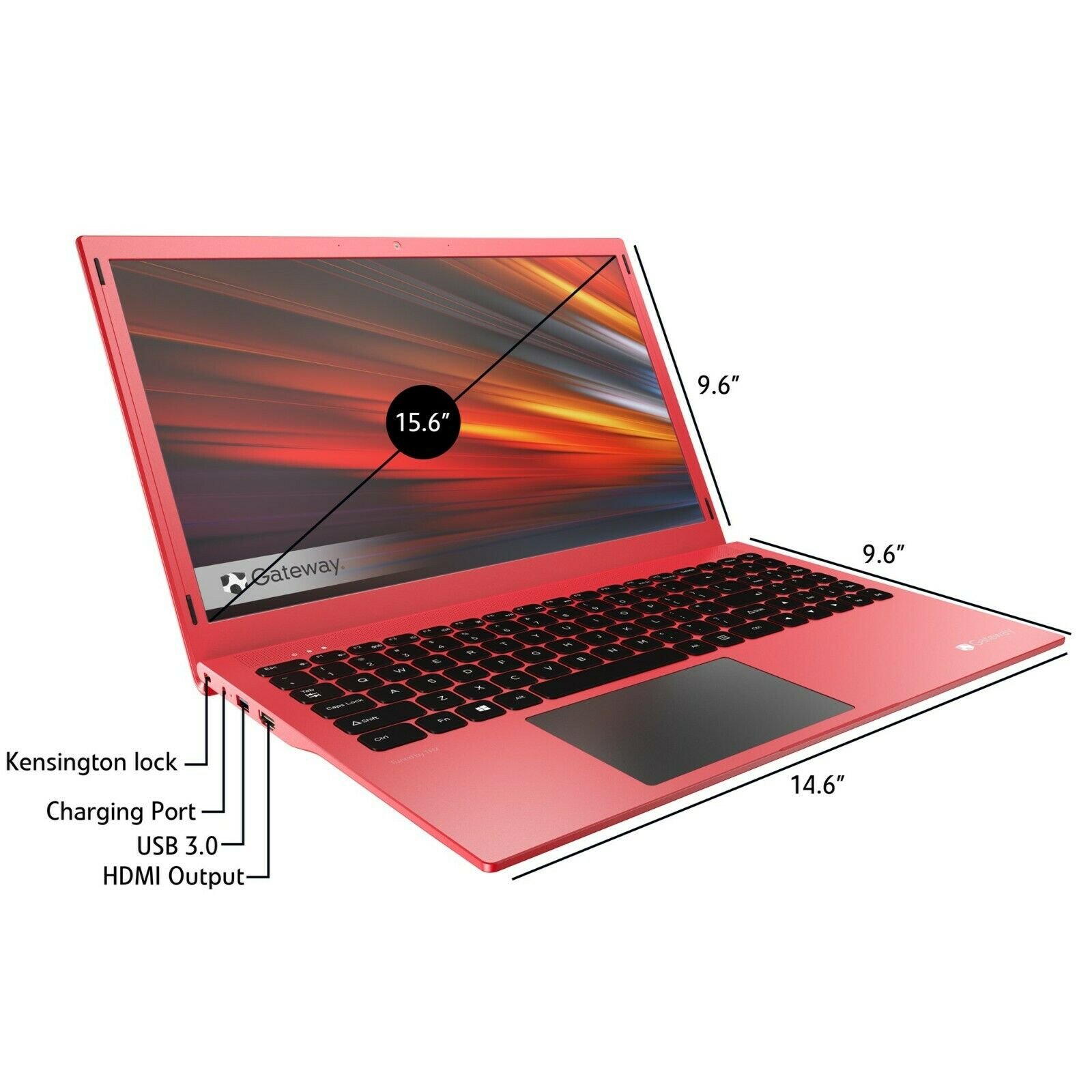 Gateway (Acer) 15.6 FHD Intel QuadCore 128GB SSD 4GB RAM + 1Yr Office 365