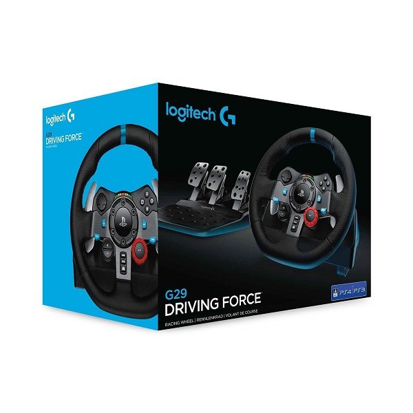 Logitech - G29 Driving Force Racing Wheel and Floor Pedals for PS5, PS4, PC, Mac