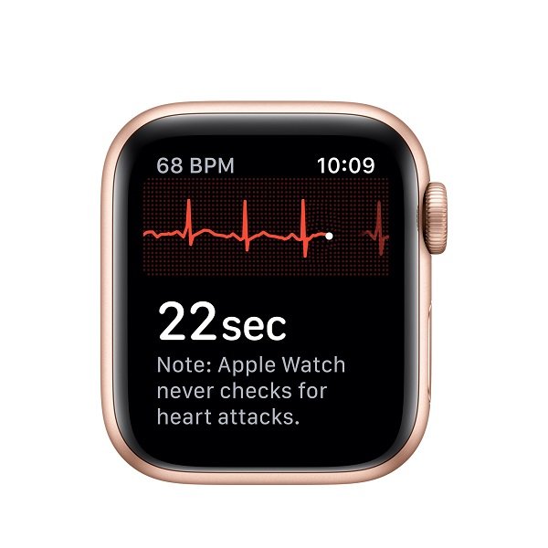 Apple Watch Series 5 GPS + Cellular, 40mm Gold Aluminum Case with Pink Sand Sport Band