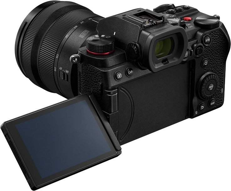 Panasonic LUMIX S5 Full Frame Mirrorless Camera, 4K 60P Video Recording with Flip Screen & WiFi, L-Mount, 5-Axis Dual I.S, DC-S5BODY (Black)