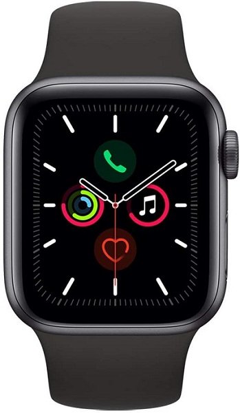Apple Watch Series 4 (GPS + Cellular, 40MM) - Space Gray Aluminum Case with Black Sport Band