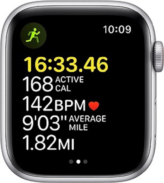 Apple Watch SE [GPS + Cellular 44mm] Smart Watch w/ Silver Aluminium Case with Abyss Blue Sport Band. Fitness & Activity Tracker, Heart Rate Monitor, Retina Display, Water Resistant