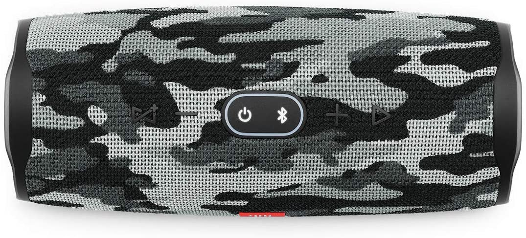 JBL Charge 4 Portable Bluetooth Speaker (Black/White Camouflage)
