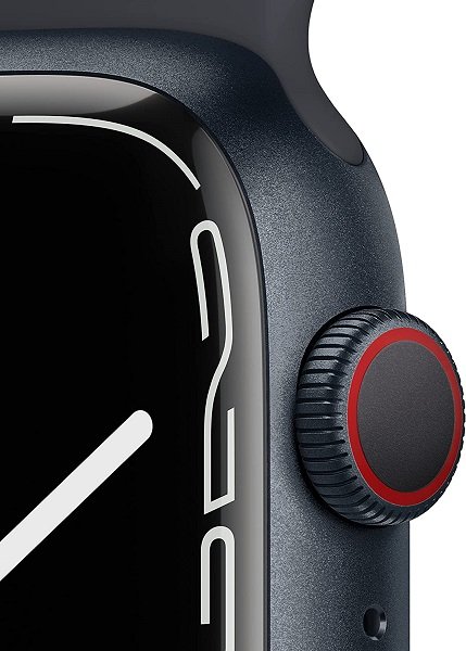 Apple Watch Series 7 [GPS + Cellular 45mm] Smart Watch w/ Midnight Aluminum Case with Midnight Sport Band. Fitness Tracker, Blood Oxygen & ECG Apps, Always-On Retina Display, Water Resistant