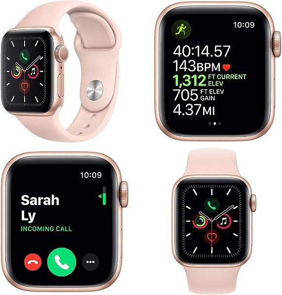 Apple Watch Series 4 (GPS, 40MM) - Gold Aluminum Case with Pink Sand Sport Band