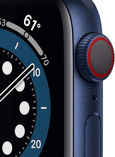 Apple Watch Series 6 (GPS + Cellular, 40mm) - Blue Aluminum Case with Deep Navy Sport Band