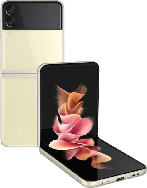 Samsung - Galaxy Z Flip3 5G 128GB - Cream
