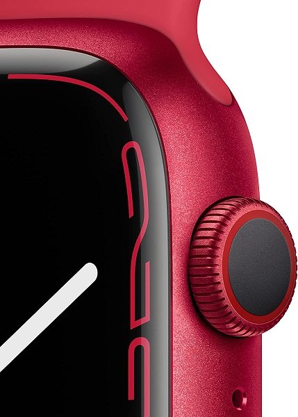 Apple Watch Series 7 [GPS + Cellular 45mm] Smart watch w/ (PRODUCT)RED Aluminum Case with (PRODUCT)RED Sport Band. Fitness Tracker, Blood Oxygen & ECG Apps, Always-On Retina Display, Water Resistant