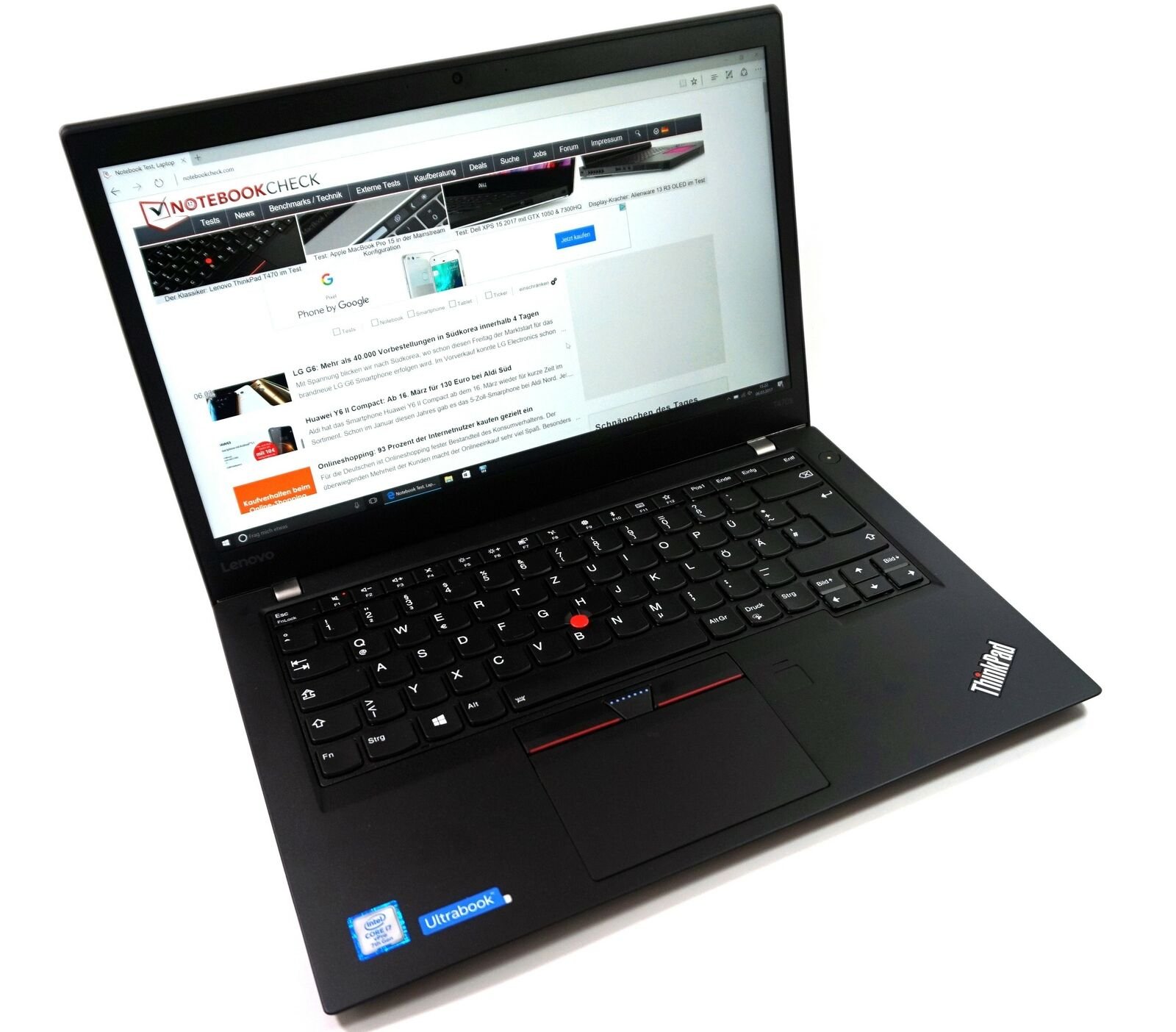 Lenovo ThinkPad T470 14" - i5-6300U 2.40 GHz - 8 GB Ram- 256 GB SSD