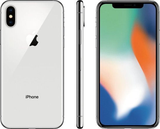 Apple - iPhone X  256GB- Silver