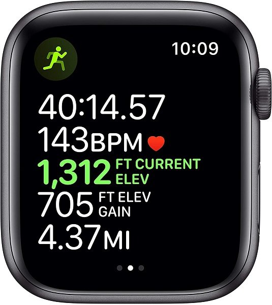 Apple Watch Series 5 (GPS + Cellular, 44MM) - Space Gray Aluminum Case with Black Sport Band