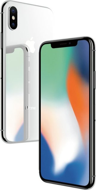 Apple - iPhone X  64GB- Silver
