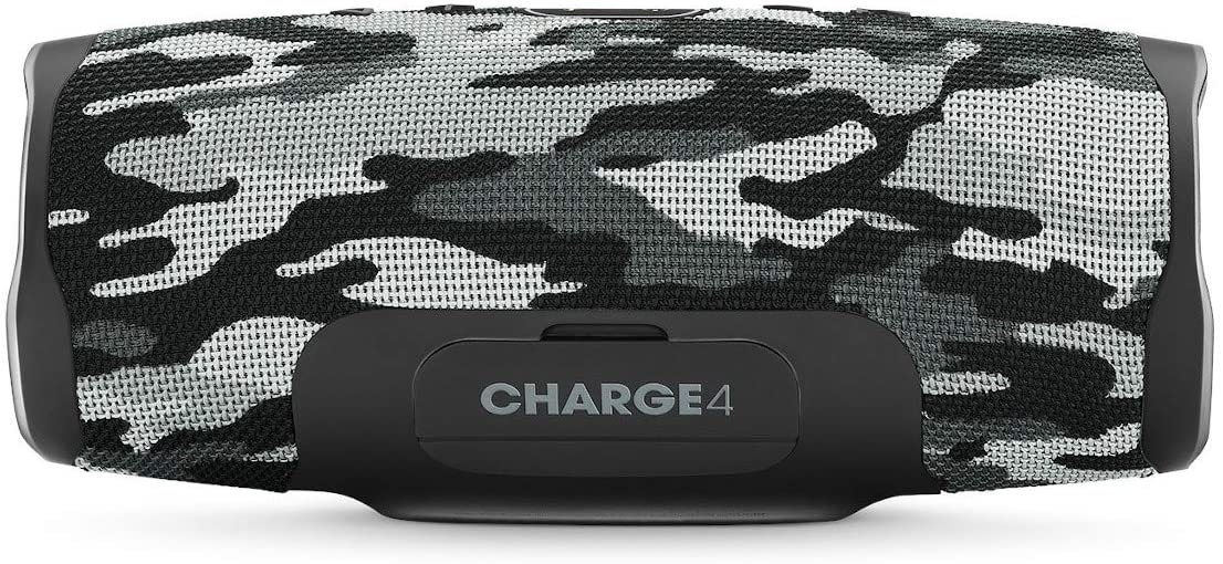 JBL Charge 4 Portable Bluetooth Speaker (Black/White Camouflage)