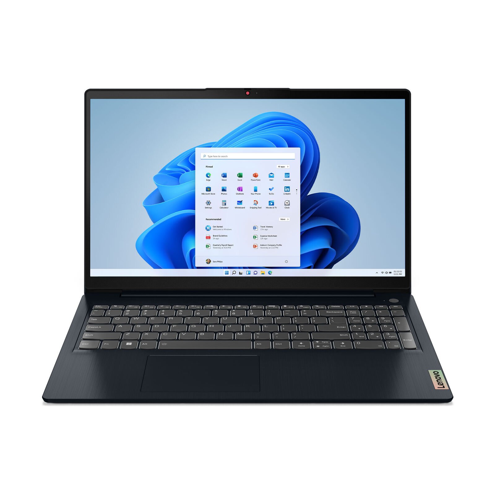 Lenovo IdeaPad 3 AMD Laptop, 15.6" FHD IPS Touch 300 nits, Ryzen 5 5625U, 8GB