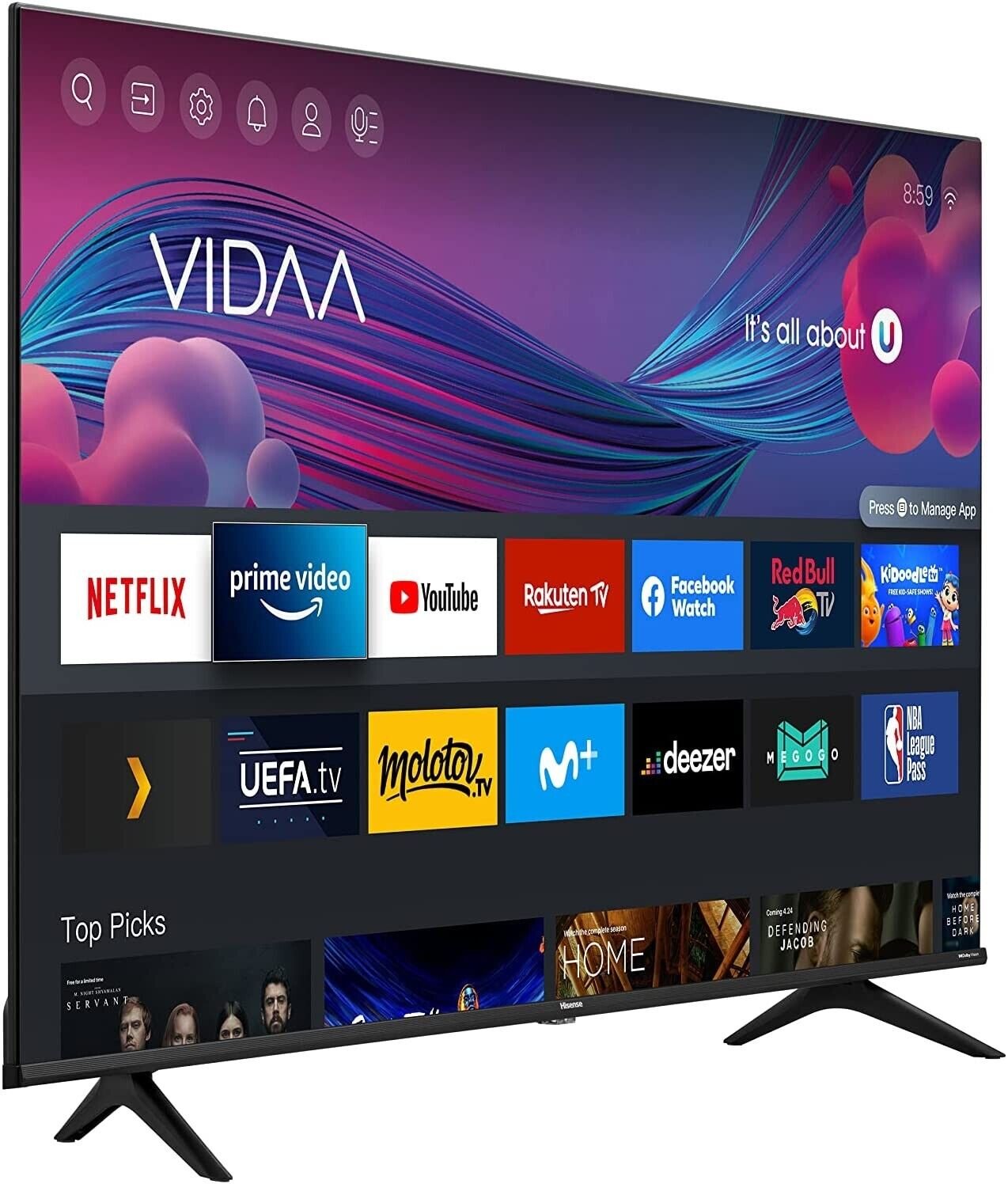 Hisense 75A6G  (75 Inch) TV, 4K UHD, Dolby Vision