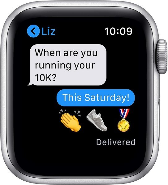 Apple Watch Series 6 (GPS, 40mm) - Silver Aluminum Case with White Sport Band