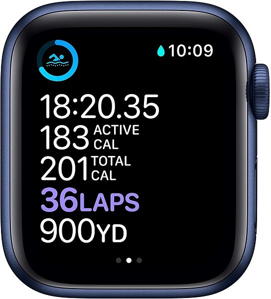 Apple Watch Series 6 (GPS + Cellular, 40mm) - Blue Aluminum Case with Deep Navy Sport Band