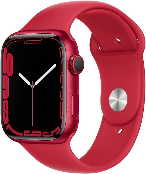 Apple Watch Series 7 [GPS + Cellular 45mm] Smart watch w/ (PRODUCT)RED Aluminum Case with (PRODUCT)RED Sport Band. Fitness Tracker, Blood Oxygen & ECG Apps, Always-On Retina Display, Water Resistant