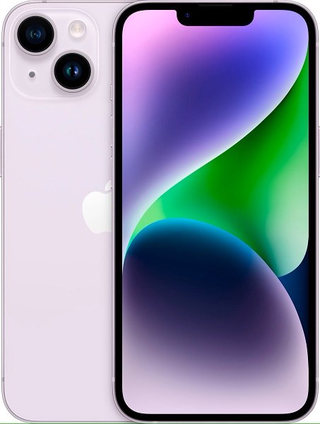 Apple -iPhone 14 - 128GB - Purple (Unlocked)