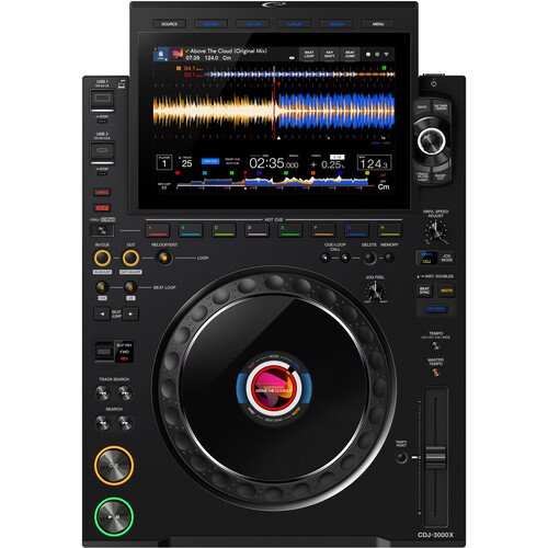 AlphaTheta CDJ-3000X High-Resolution Professional DJ Player (Pair, Black)