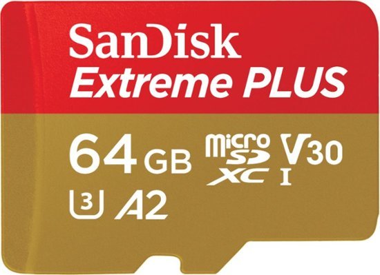 SanDisk - Extreme PLUS 64GB microSDXC UHS-I Memory Card