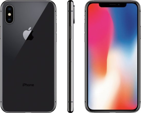 Apple - iPhone X  64GB- Space Gray