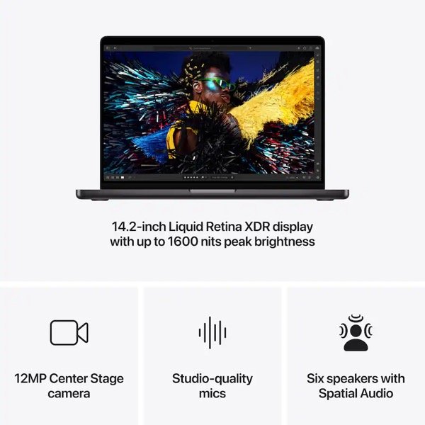 Apple - MacBook Pro 14-inch Laptop - Apple M4 Pro chip Built for Apple Intelligence - 24GB Memory - 512GB SSD