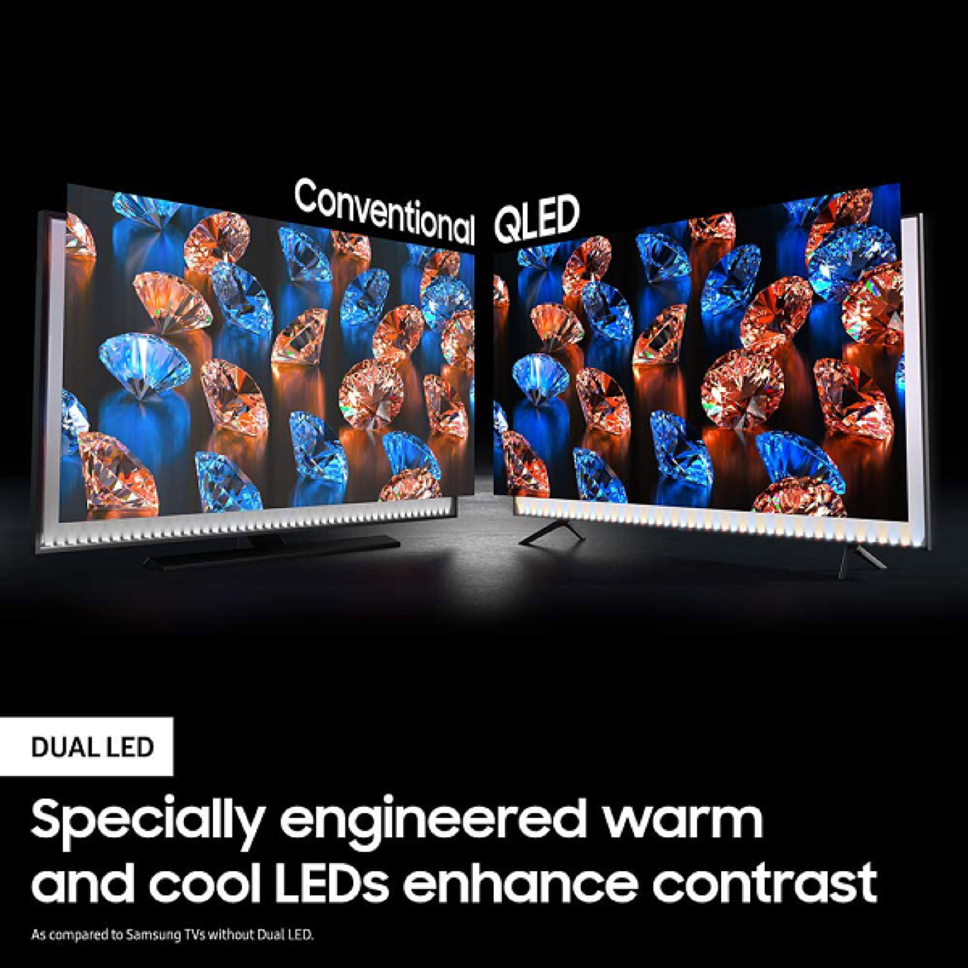 SAMSUNG 75-inch Class QLED Q60T Series - 4K UHD Dual LED Quantum HDR Smart TV
