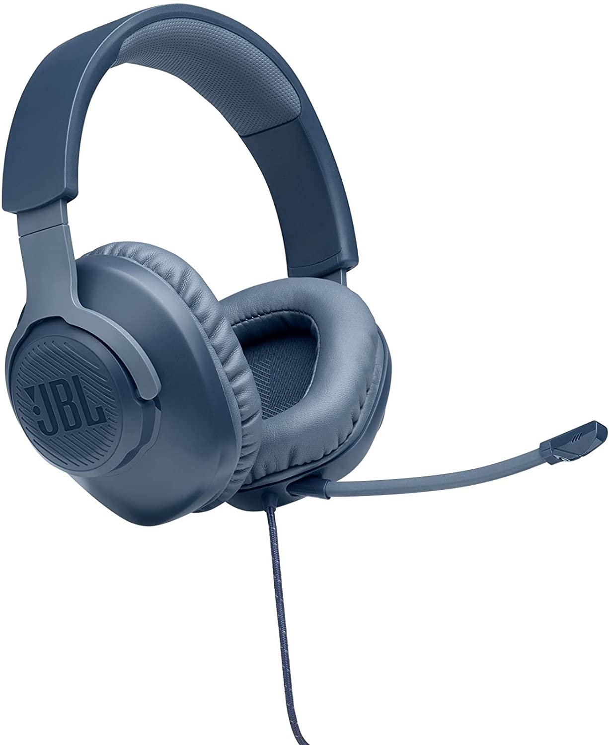 JBL Quantum 100 - Wired Over-Ear Gaming Headphones - Blue