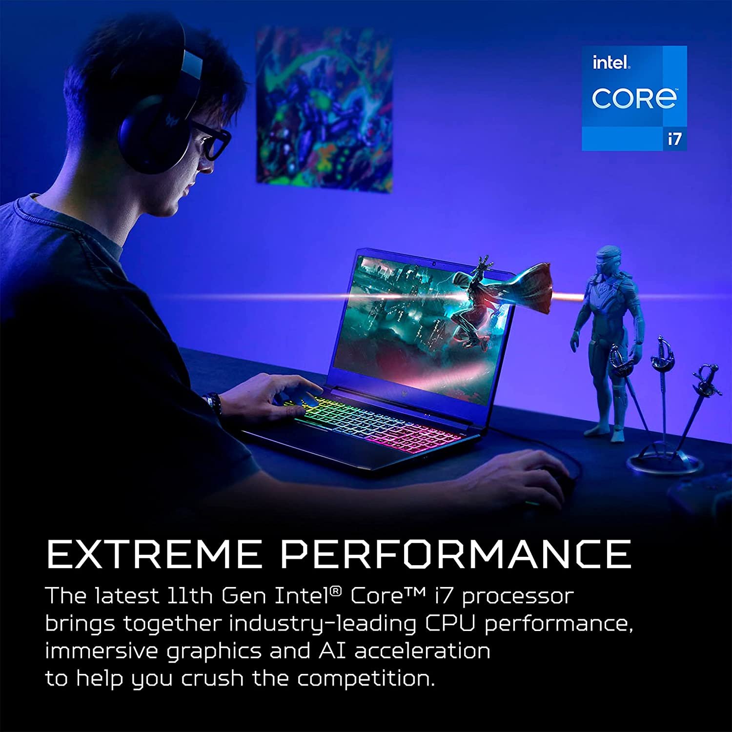 Acer Predator Helios 300 PH315-54-760S Gaming Laptop | Intel i7-11800H | NVIDIA GeForce RTX 3060 Laptop GPU | 15.6" Full HD 144Hz 3ms IPS Display | 16GB DDR4 | 512GB SSD | Killer WiFi 6 | RGB Keyboard