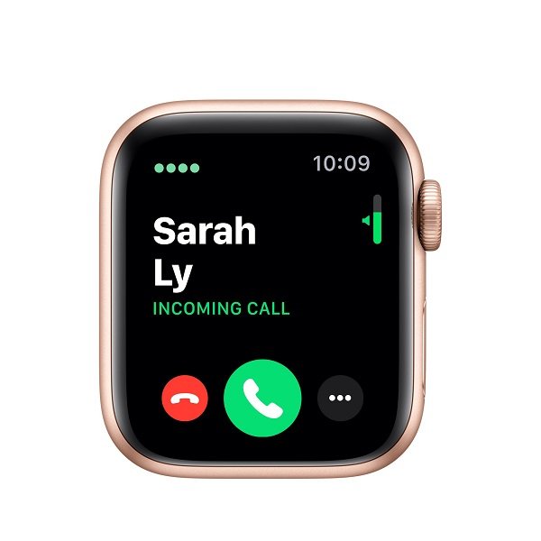 Apple Watch Series 5 GPS + Cellular, 40mm Gold Aluminum Case with Pink Sand Sport Band