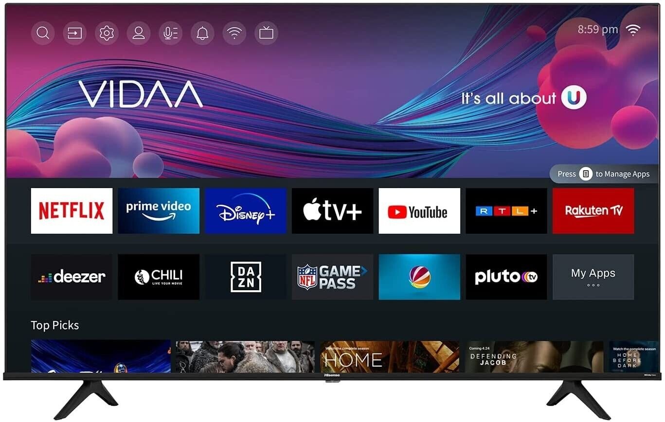 Hisense 75A6G  (75 Inch) TV, 4K UHD, Dolby Vision